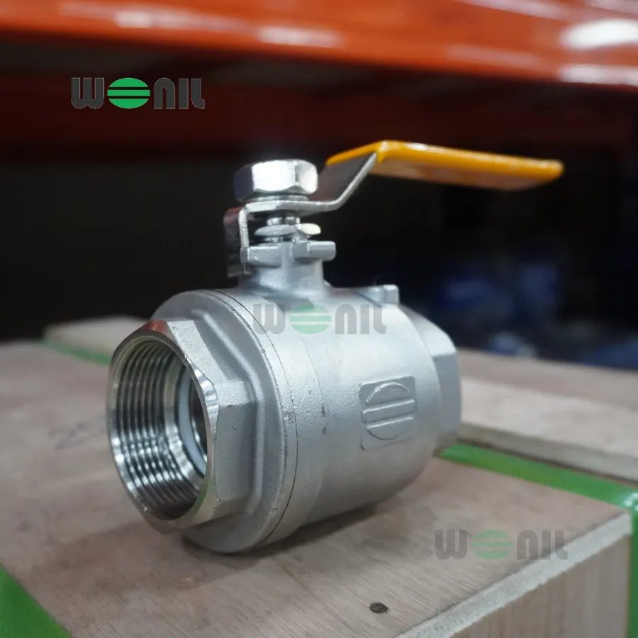 Van Bi Wonil Tay Gạt Inox Nối Ren DN40