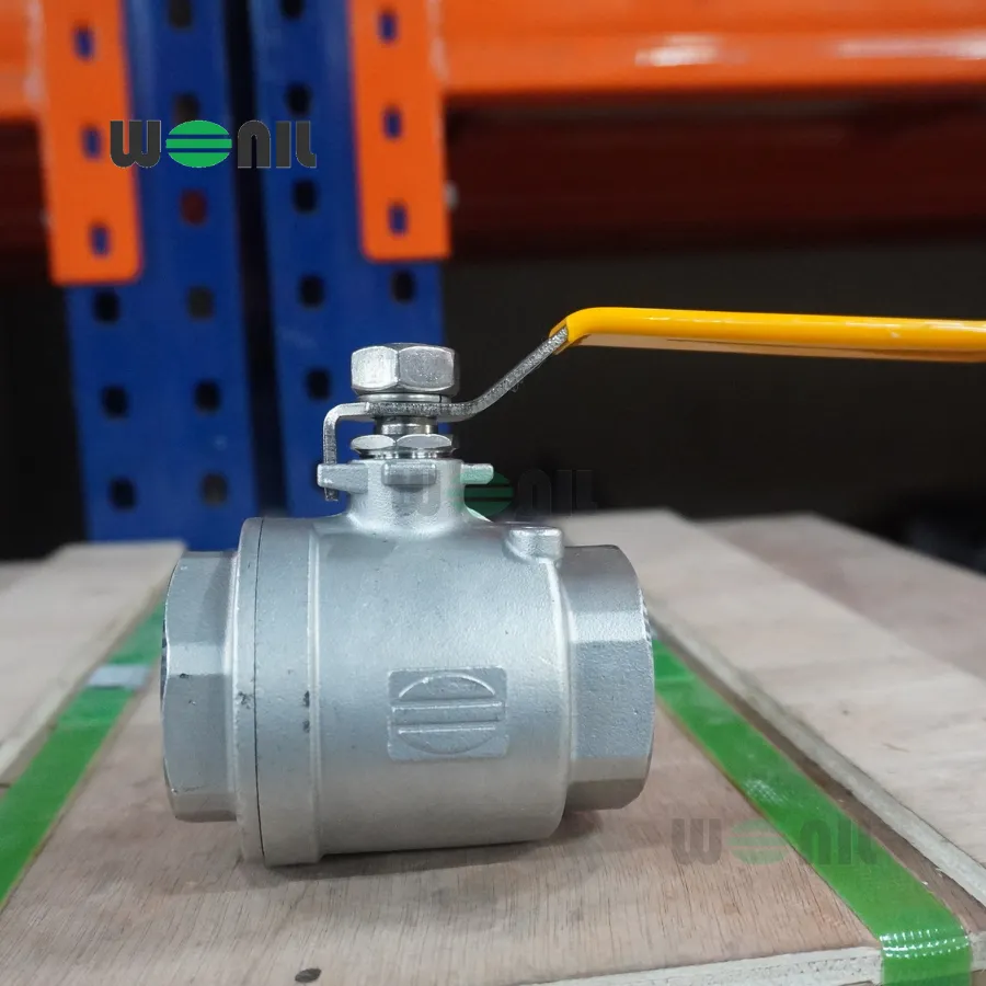 Van Bi Wonil Tay Gạt Inox Nối Ren DN40