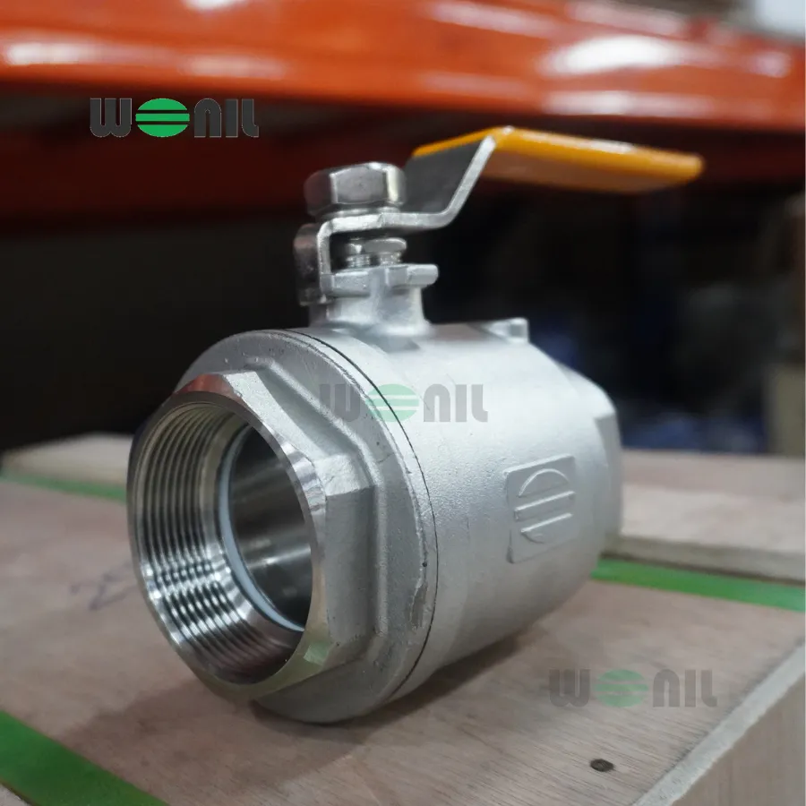 Van Bi Wonil Tay Gạt Inox Nối Ren DN50