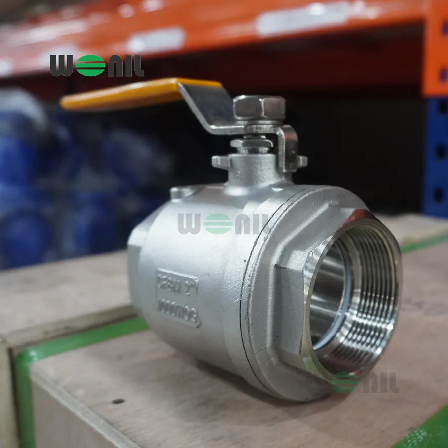 Van Bi Wonil Tay Gạt Inox Nối Ren DN50