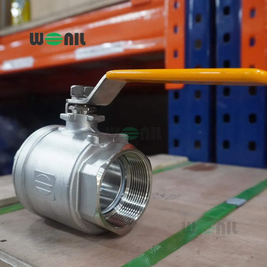 Van Bi Wonil Tay Gạt Inox Nối Ren DN50