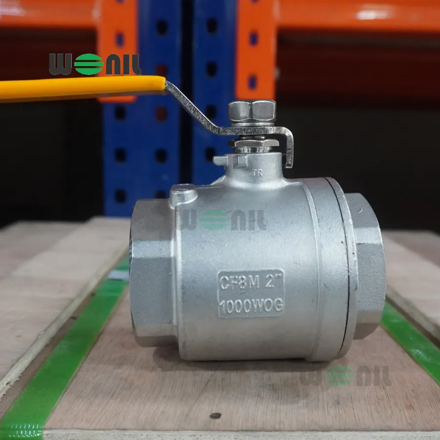 Van Bi Wonil Tay Gạt Inox Nối Ren DN50