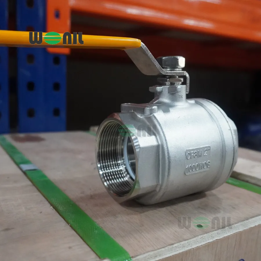 Van Bi Wonil Tay Gạt Inox Nối Ren DN50