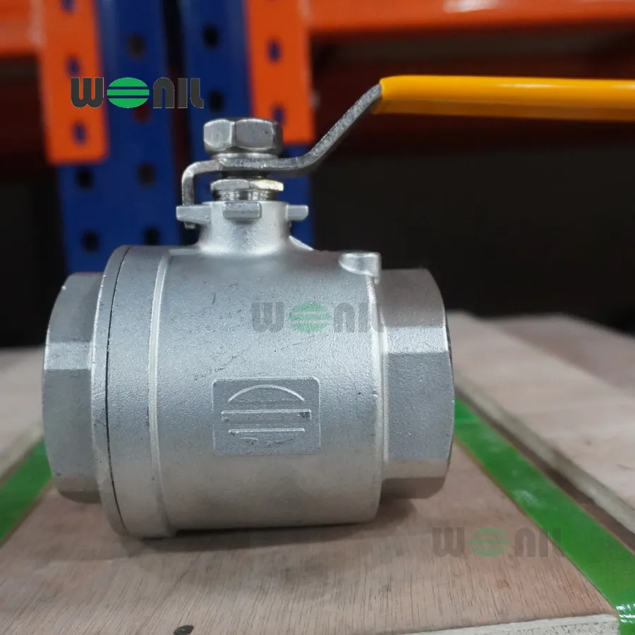 Van Bi Wonil Tay Gạt Inox Nối Ren DN50