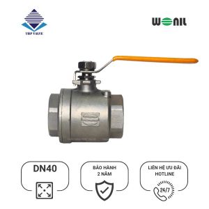 Van Bi Wonil Tay Gạt Inox Nối Ren DN40