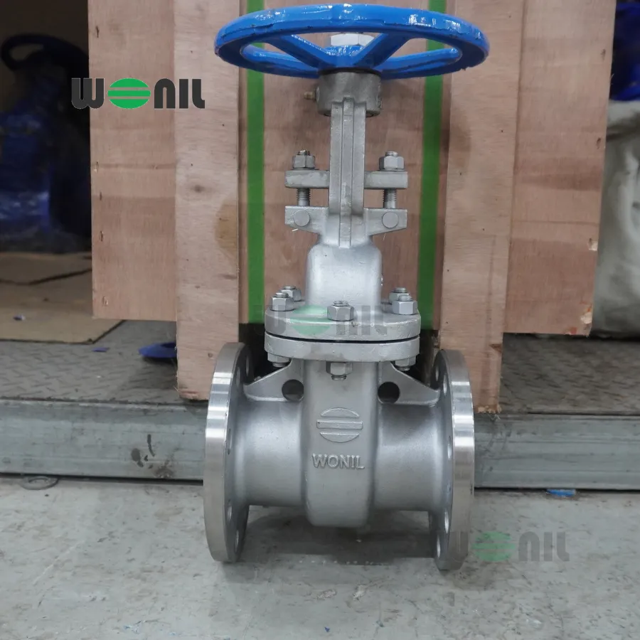 Van Cổng Wonil Ty Nổi Tay Quay Inox DN80