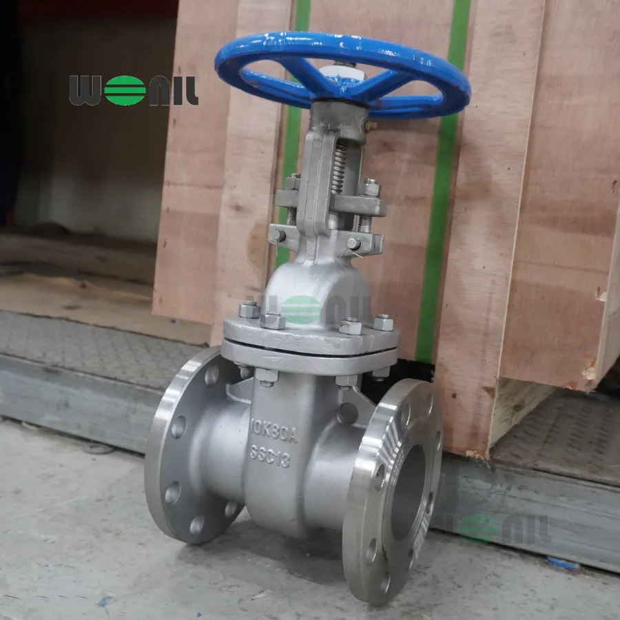 Van Cổng Wonil Ty Nổi Tay Quay Inox DN80