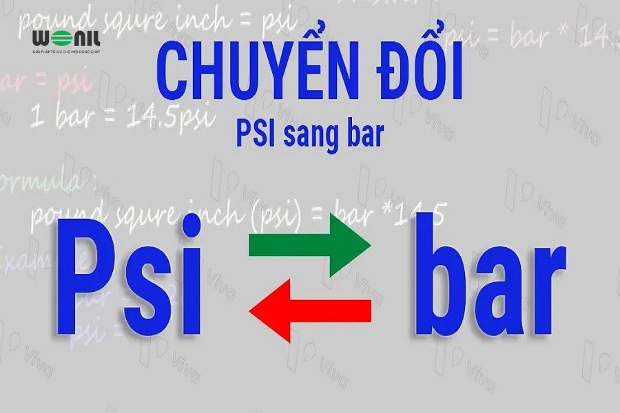 Cách đổi từ Bar sang PSI