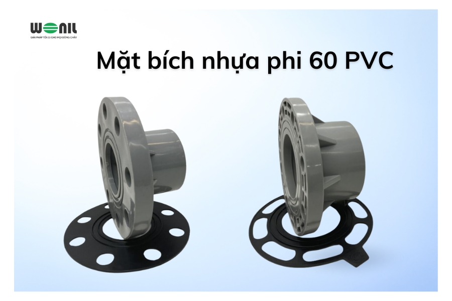 Mặt bích nhựa PVC phi 60