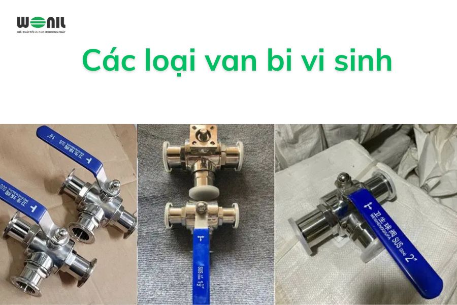 Các mẫu van bi vi sinh thông dụng