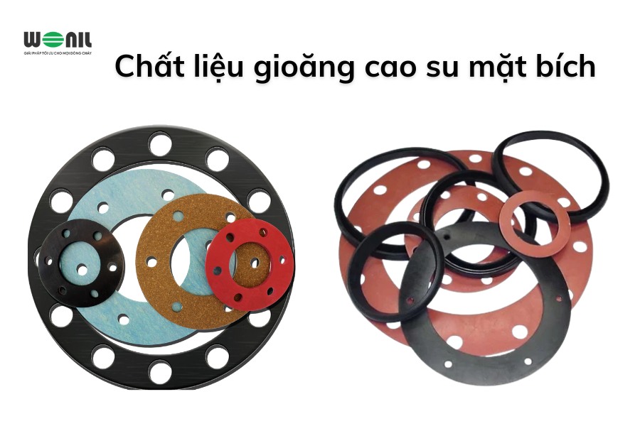 Chất liệu gioăng cao su mặt bích