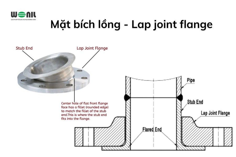 Mặt bích lồng - Lap joint flange