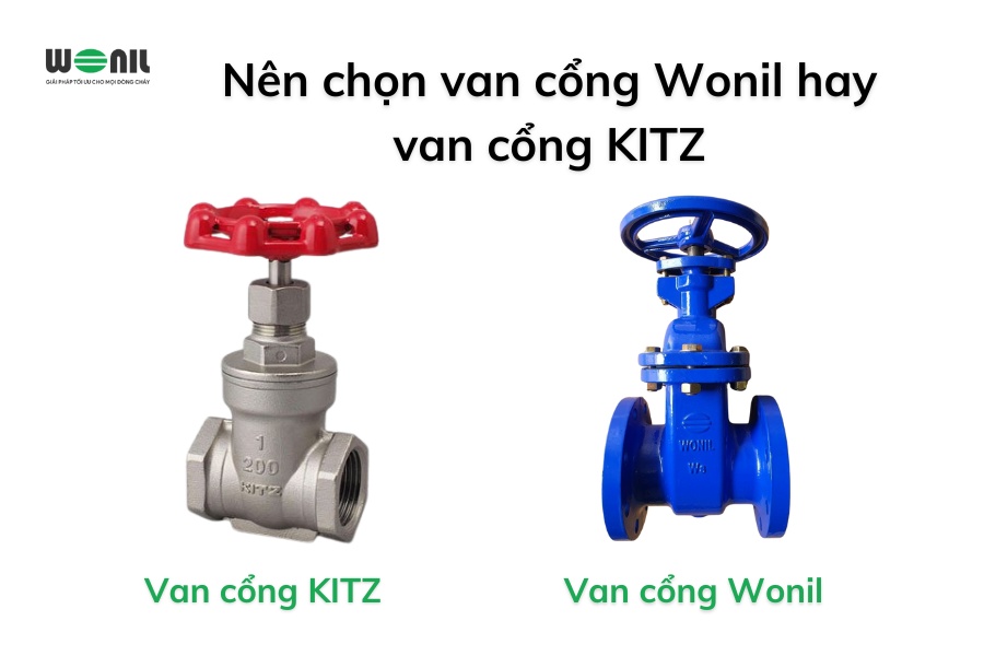 Nên chọn van cổng KITZ hay van cổng Wonil?