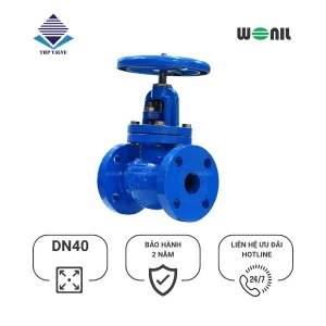 Van cầu bầu Wonil mặt bích gang DN40 Van cầu bầu Wonil mặt bích gang DN40