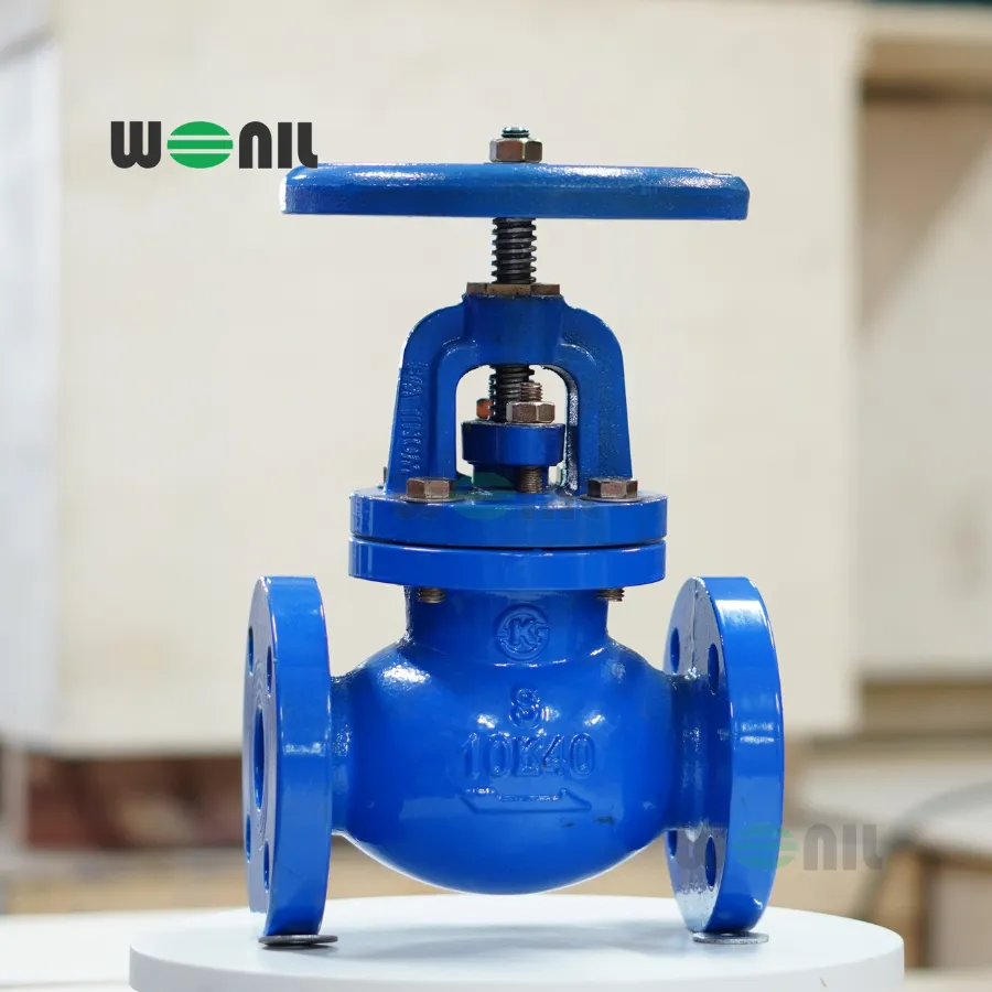 Van cầu bầu Wonil mặt bích gang DN40 Van cầu bầu Wonil mặt bích gang DN40