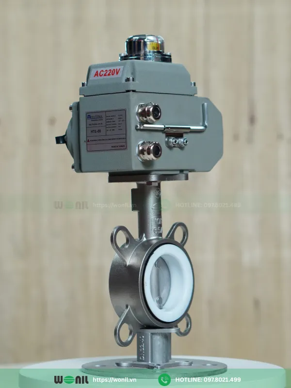 Van bướm điều khiển điện Wonil | Tư vấn, báo giá nhanh Van bướm inox Wonil - Haitima