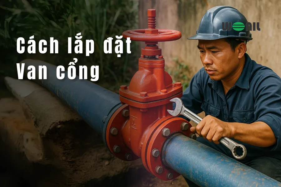 Hướng dẫn cách lắp đặt van cổng chuẩn kỹ thuật, chi tiết