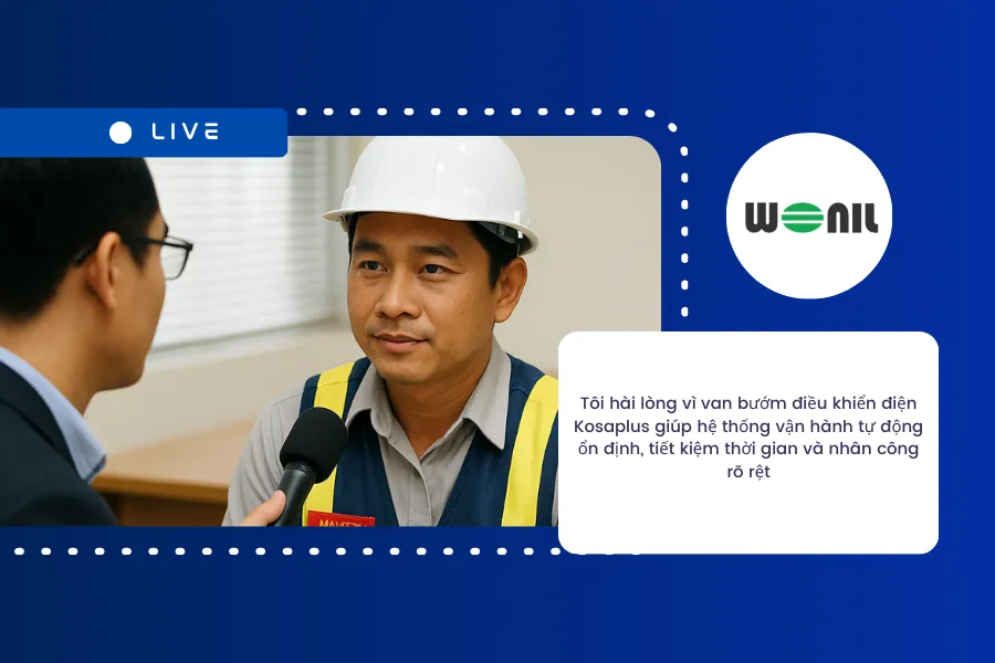 Phản hồi tích cực của khách hàng về van bướm điện Kosaplus