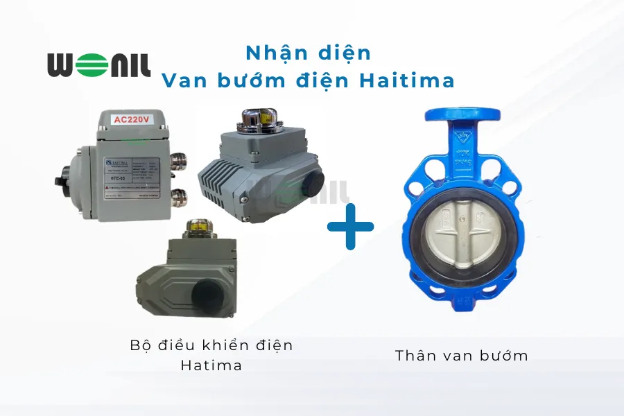 Nhận diện van bướm điện Haitima 