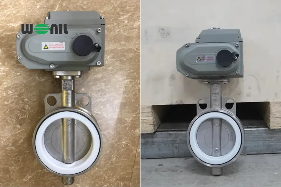 Van bướm điện DN100 Haitima