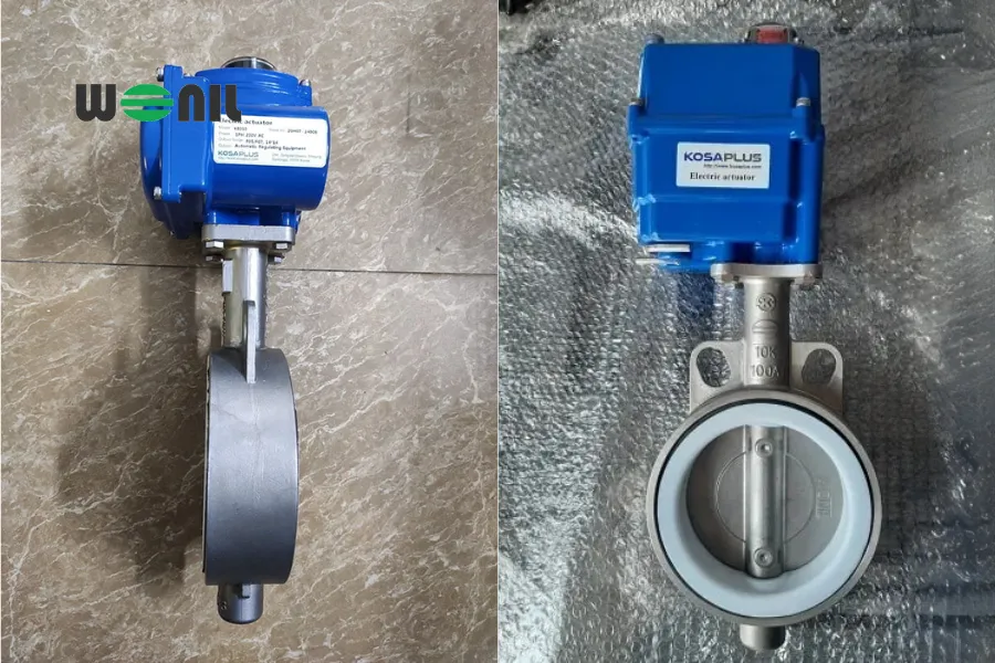 Van bướm điện DN100 Kosaplus