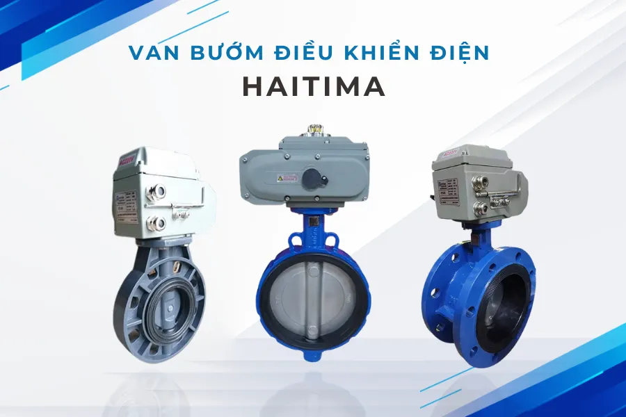 Van bướm điều khiển điện Hatima Đài Loan chính hãng