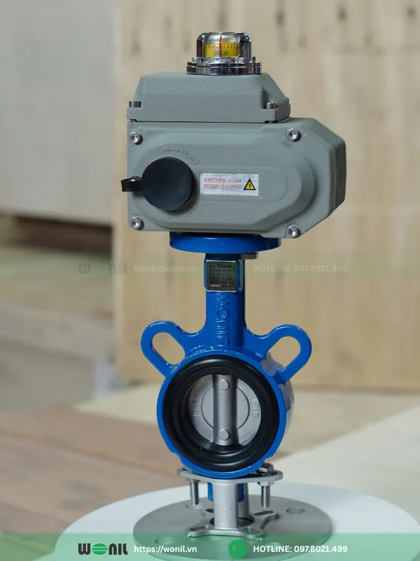 Van bướm điều khiển điện: Cấu tạo, Phân loại, Ứng dụng Van bướm điều khiển điện ON/OFF