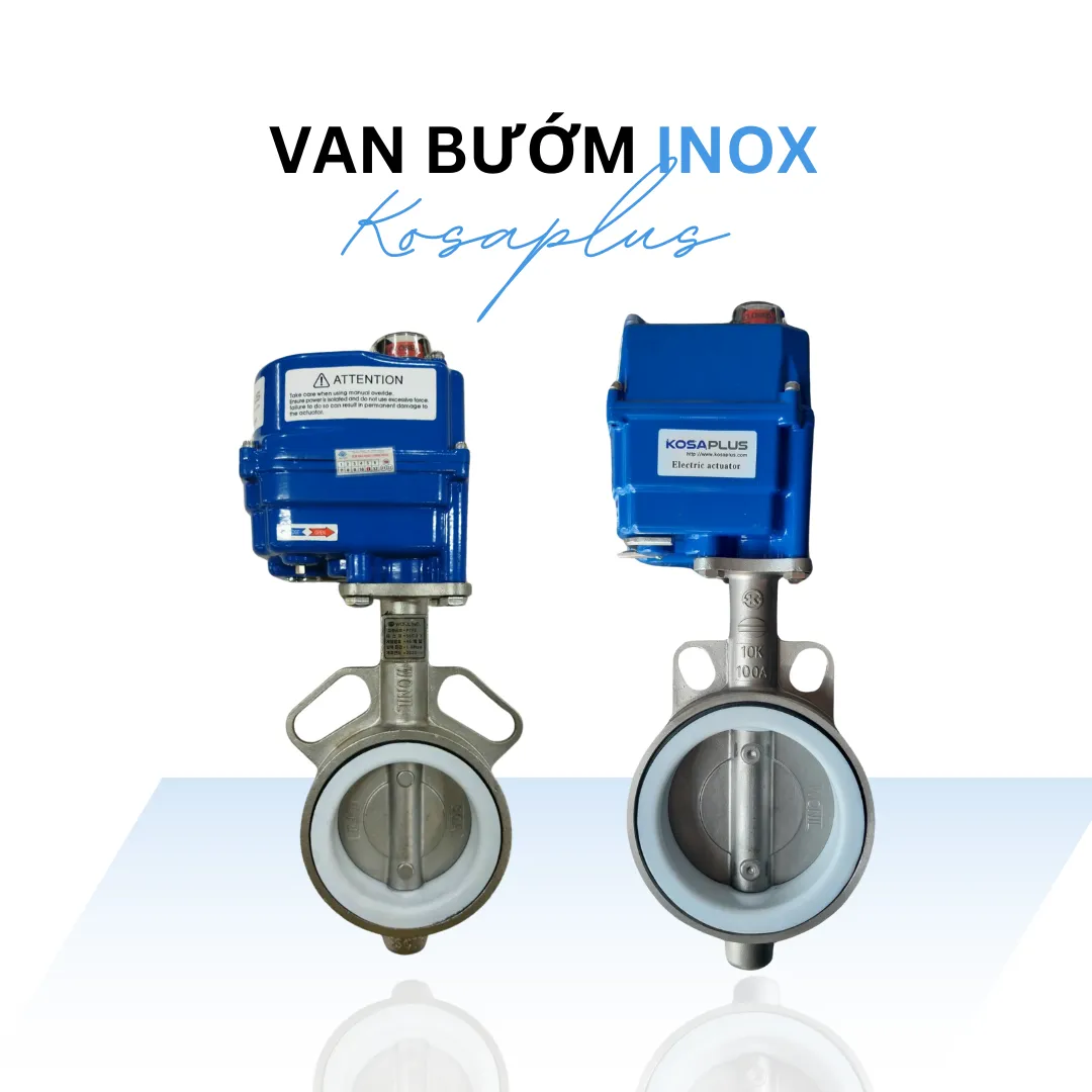 Van bướm inox điều khiển điện Kosaplus