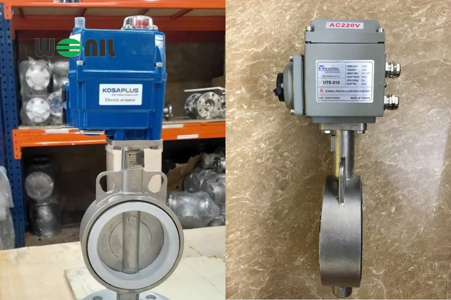 Van bướm inox điều khiển bằng điện