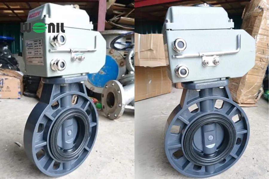 Van bướm nhựa điều khiển điện Haitima