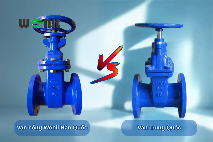 Van cổng Wonil và van cổng Trung Quốc