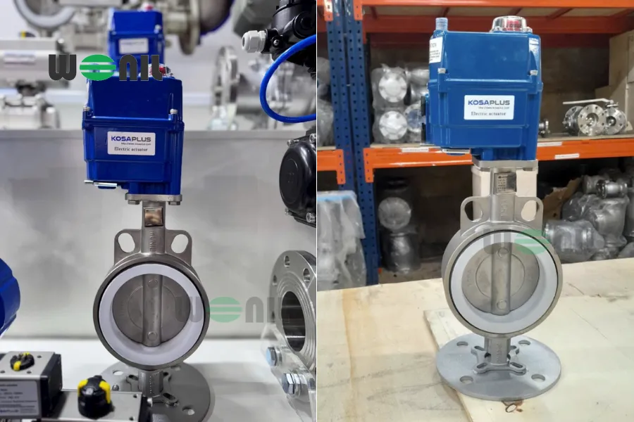 Van bướm inox điều khiển điện Kosaplus