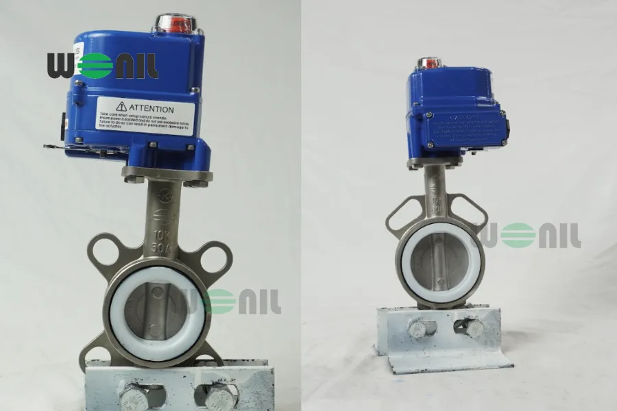 Van bướm inox điều khiển điện ON/OFF