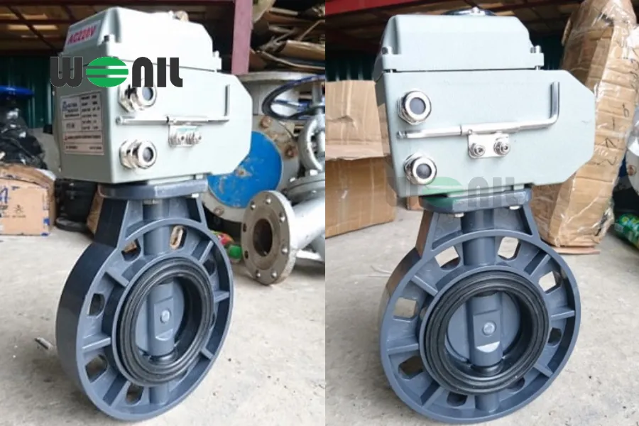 Van bướm nhựa điều khiển điện Haitima