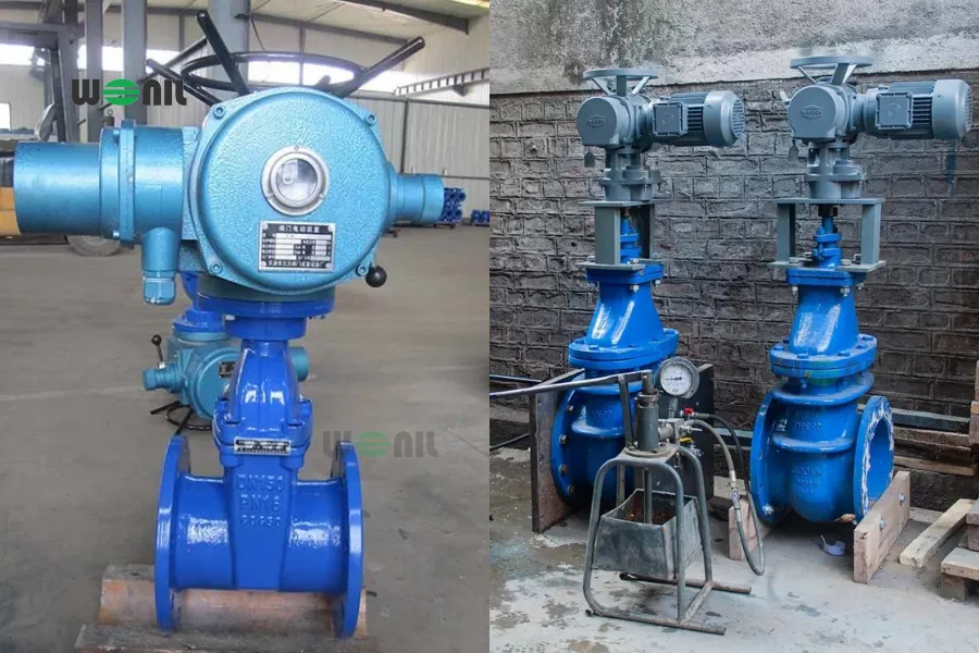 Van cổng điều khiển điện thực tế
