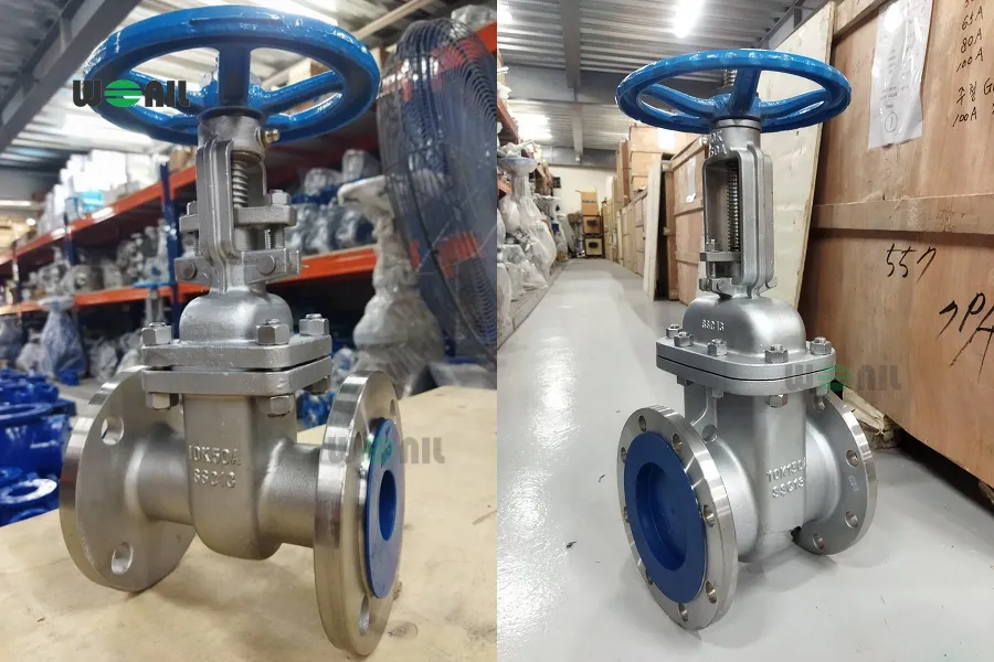 Hình ảnh Van cổng inox thực tế