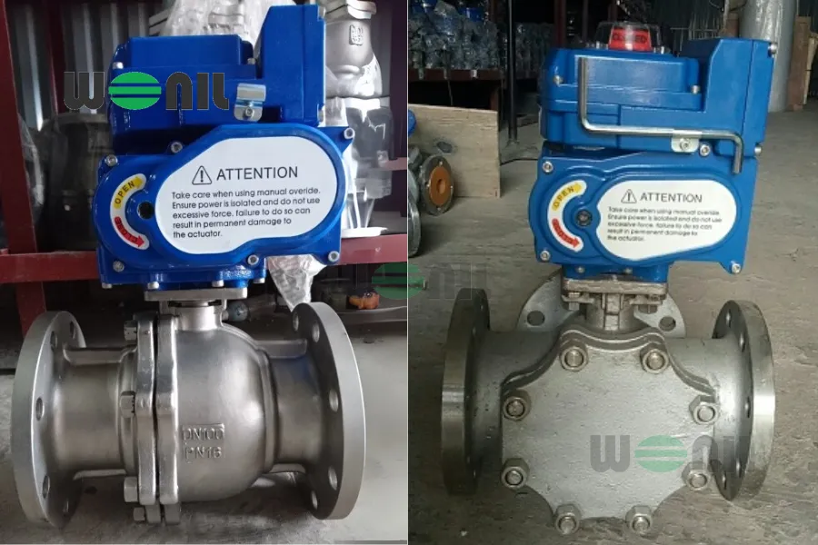 Van bi điều khiển điện DN100