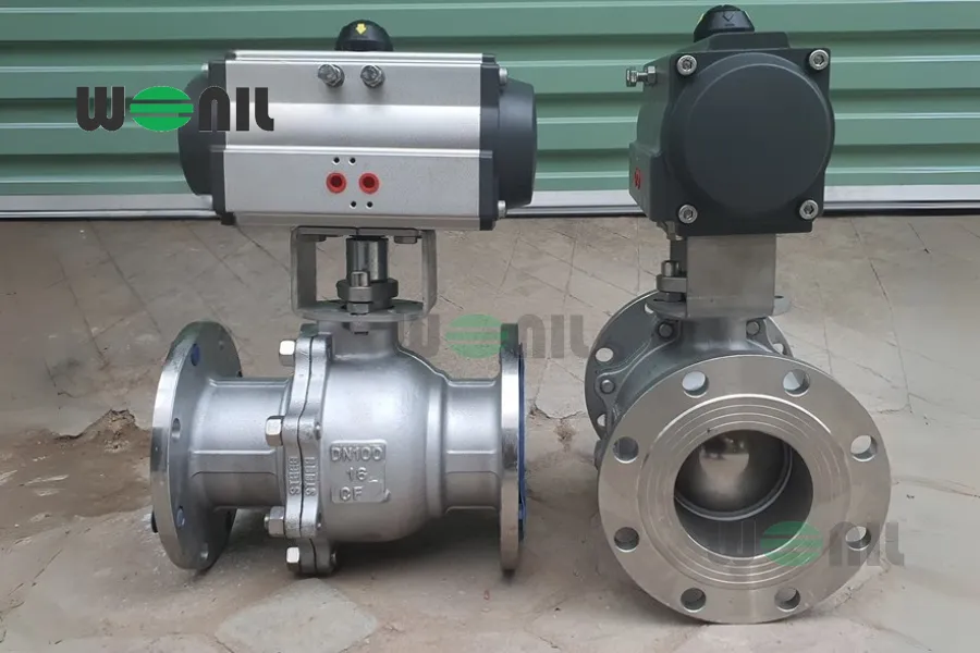 Van bi điều khiển khí nén DN100