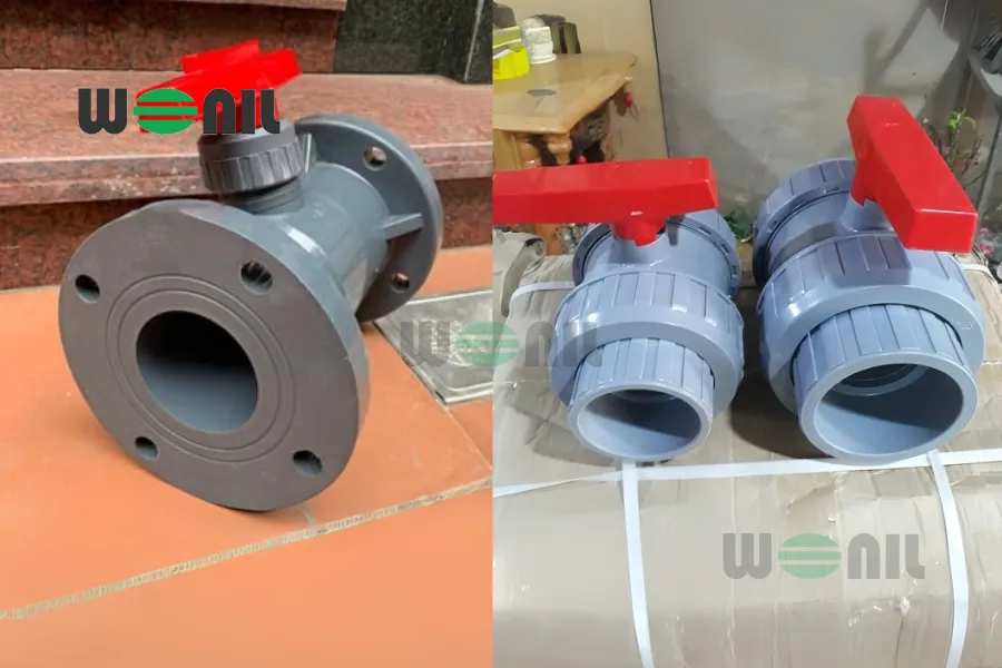 Van bi DN100 nhựa