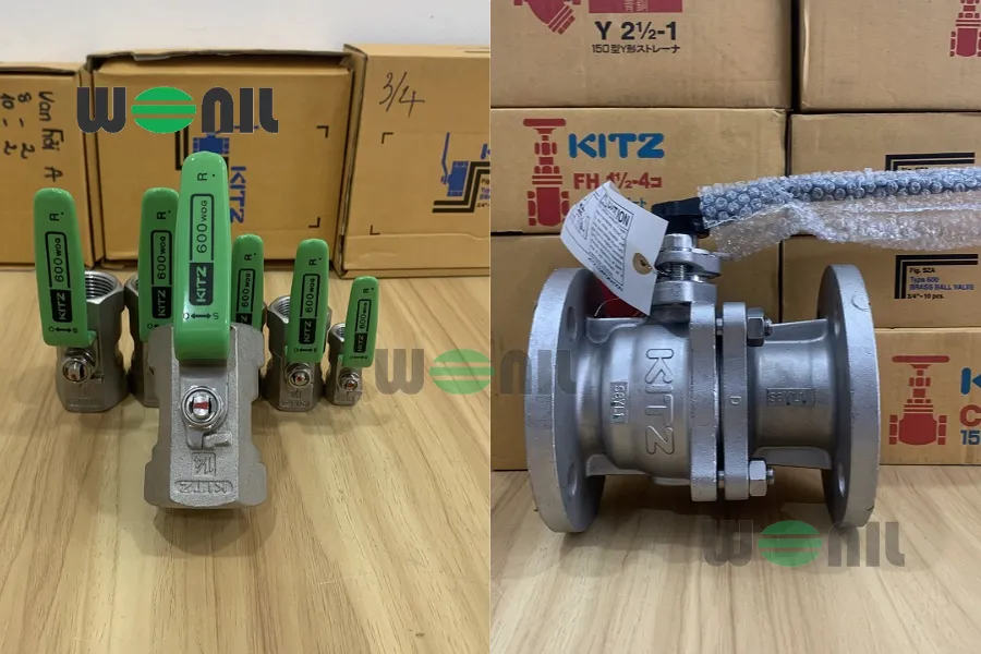 Van bi tay gạt inox Kitz