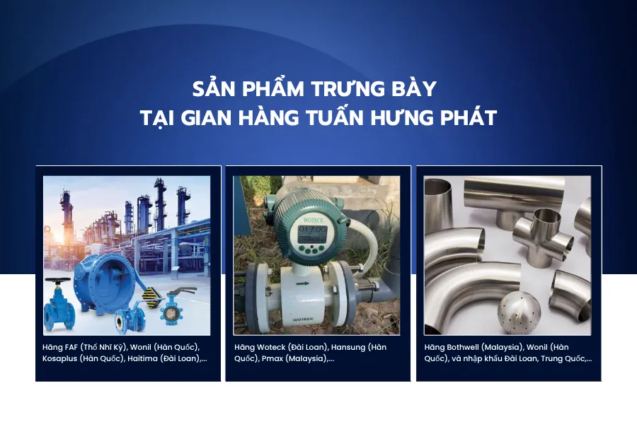 Những sản phẩm tiêu biểu tại gian hàng Tuấn Hưng Phát