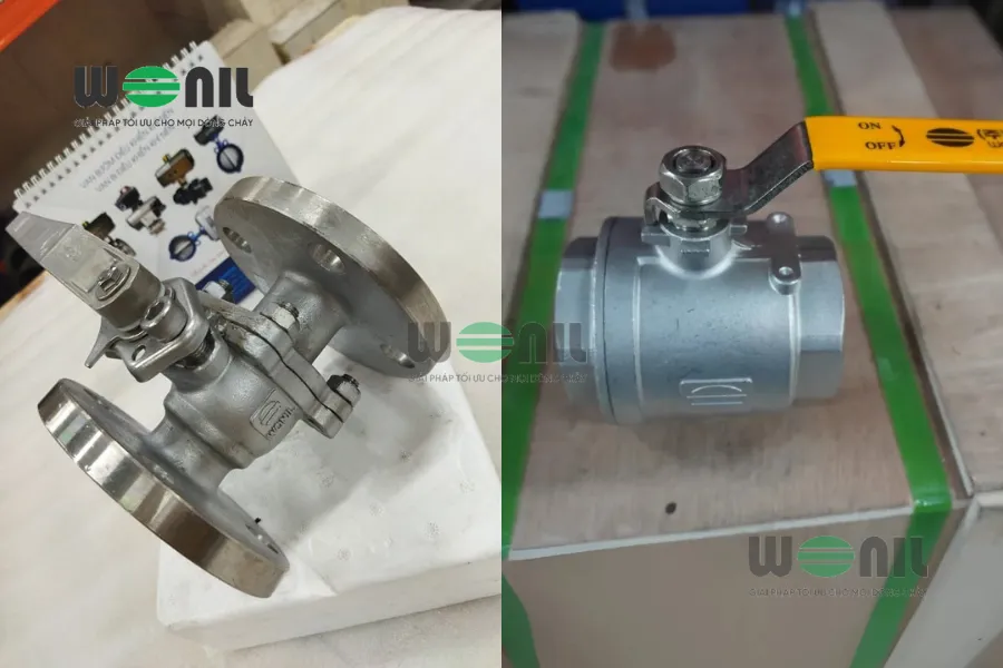 Phần van bi cơ Wonil chưa lắp đầu điện