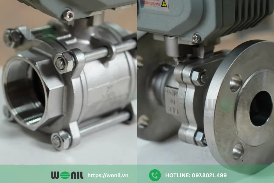 Van bi điều khiển điện: Cấu tạo, Phân loại, Ứng dụng Phần thân van bi