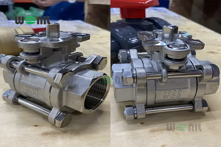 Van bi 3 mảnh inox