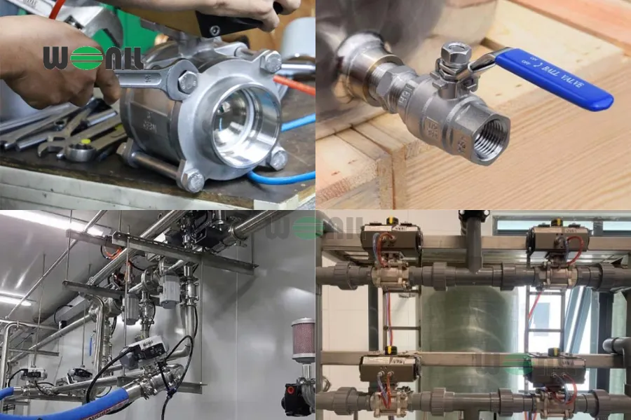 Van bi là gì? Cấu tạo, Phân loại, Ứng dụng thực tế Ứng dụng thực tế van bi