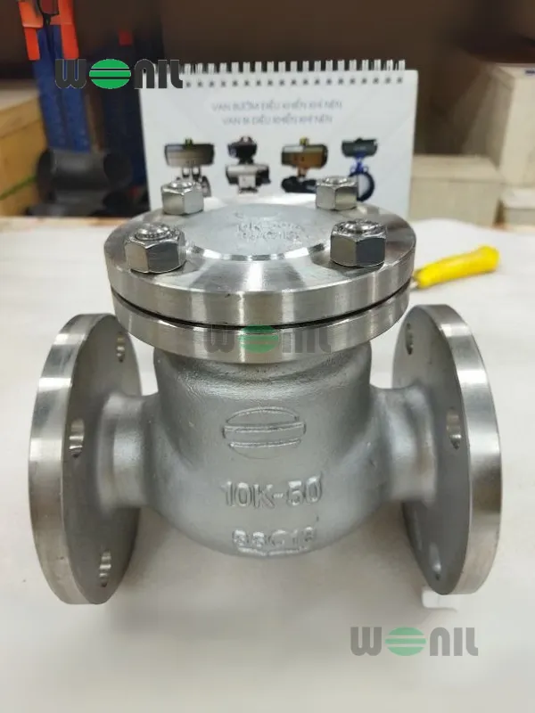 Van 1 chiều inox lá lật