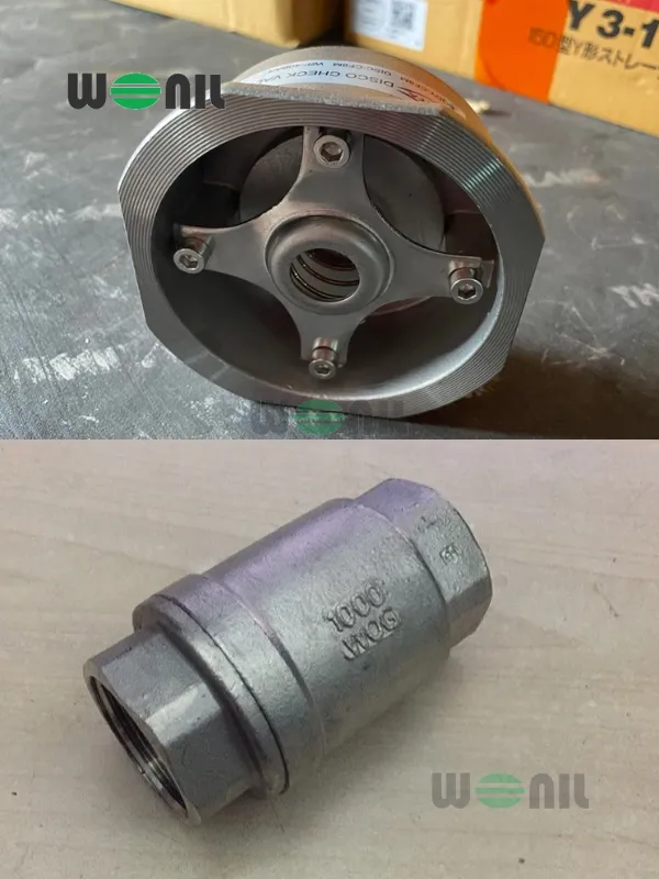 Van 1 chiều lò xo inox