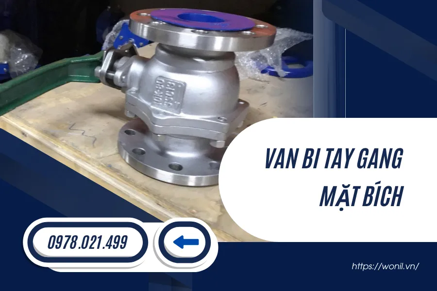 van bi tay gang mặt bích Wonil