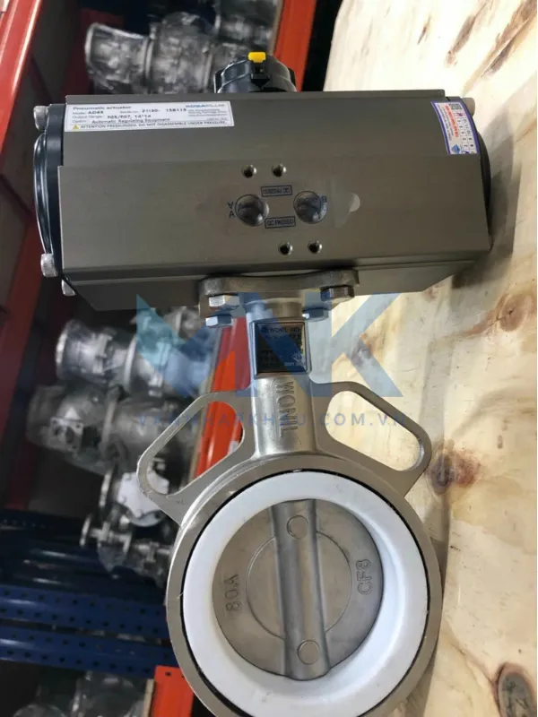 Van bướm inox khí nén Kosaplus
