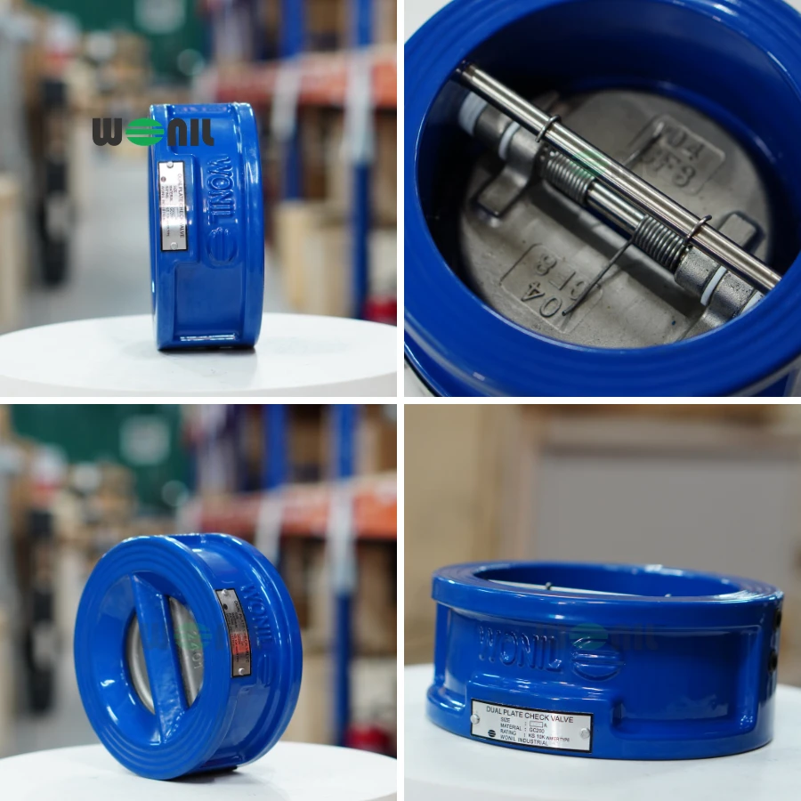 Van 1 chiều Wonil Cánh Bướm Gang DN100 Van 1 chiều Wonil Cánh Bướm Gang DN100